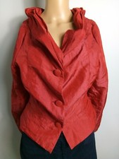 In-wear Design Kirsten Teisner Women`s Short Thin Red Jacket Size Eur-38 Usa-10