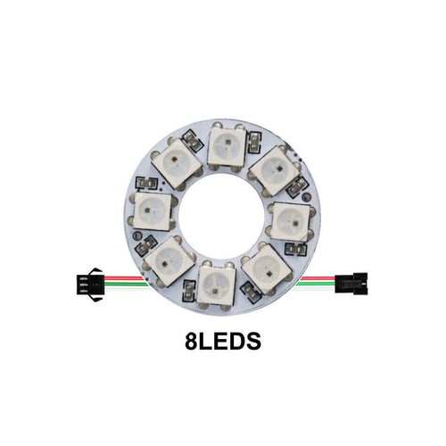 WS2812B 8/16/24/35/45 LEDs RGB Pixel Ring Module USB 17key Musik LED Contorller - Bild 13 von 32