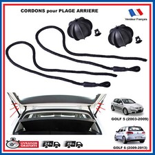 2x Attache Corde Cordon Fixation Plage Arrière Prévu pour Golf 5 6 1K6863447A9B9