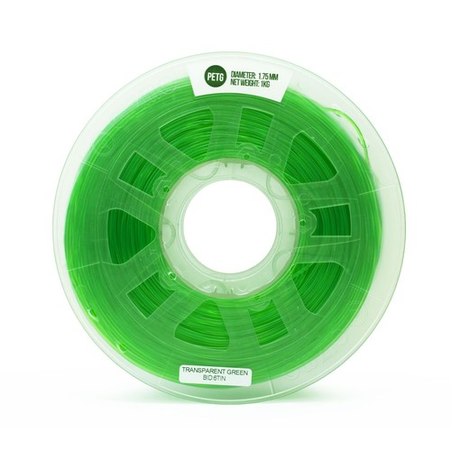 Gizmo Dorks 1,75 mm filament PETG 1kg / 2,2 funta do drukarek 3D, półprzezroczysty zielony - Zdjęcie 2 z 6