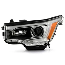 For 2017-2019 GMC Acadia w/LED DRL Chrome Halogen Headlight Left Driver Side