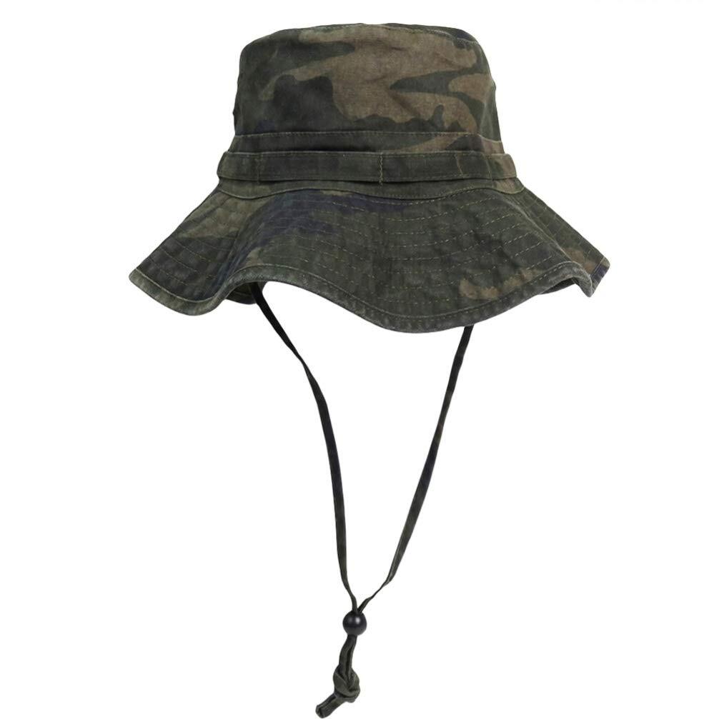 UV-Protection Wide Brim Bucket Hat for Fishing Hiking Safari-image