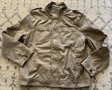 Marc Anthony - Utility Military Cargo Jacket - Long Sleeve Zip Men's Size XL