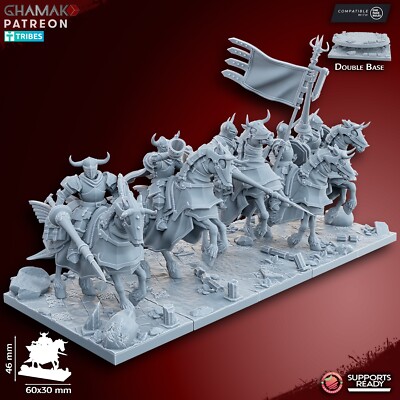 5x Empire Taurus Knights Ghamak für AoS Sigmar Ritter Imperium