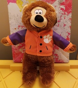 Details About Clemson Tigers Stuff Animal Ncaa 14 Tall Team Color Hoodie Bear Plush Toy Nwt