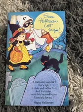 Vintage American Greetings Halloween Coinholder Card 1986