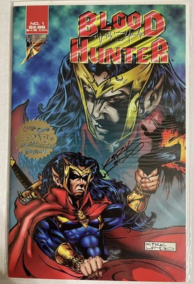 Blood Hunter 1 Gold Club Combo Edition Signed By Kirk Lindo 1/5000 W/COA