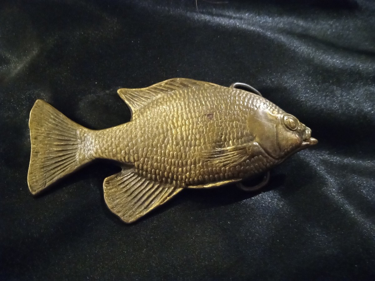 VINTAGE 1976 BERGAMOT BRASS WORKS FISH BELT BUCKLE | eBay VINTAGE 1976 BERGAMOT BRASS WORKS FISH BELT BUCKLE | eBay