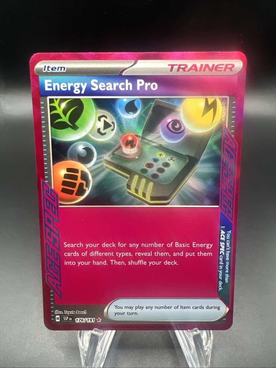 Energy Search Pro - 176/191 Surging Sparks- ACE SPEC Trainer