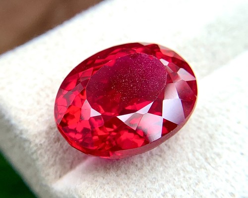 PIGEON BLOOD RED 18.22 CT PERFECT RUBY CORUNDUM OVAL GEMSTONE CHRISTMAS GIFT - Picture 5 of 6