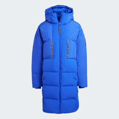 New Adidas Mens MYSHELTER DOWN PARKA JG1530 LUCID BLUE S-3XL ASIAN