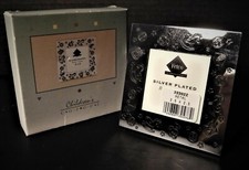 FETCO 2X2 Silver Plated Childrens Corner Photo Frame. Easel back. NEW 