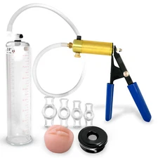 Penis Vacuum Pump LeLuv ULTIMA, Donut, Rings, Black Seal Choose Diameter