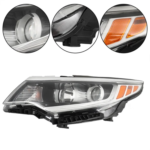 RH&LH Headlights w/o LED Halogen lamp w/Bulb For 2016 2017 2018 Kia Optima 2pcs - Picture 4 of 17