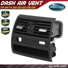 Rear Center Console Air Vent Grille Assembly w/ Hole for BMW F10 528i 2010-2016