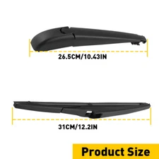 Rear Windshield Wiper Blade and Arm for Toyota Highlander 2008-2018 Windscreen