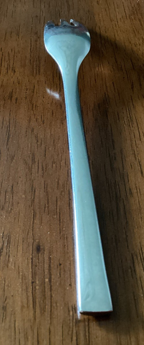 Dansk Stainless Parallel Diamond Dinner Fork (s) 18/8 Korea Flatware 7 3/4" Used