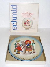 1976 Christmas Plate~Schmid by Berta Hummel~Sacred Journey~West Germany