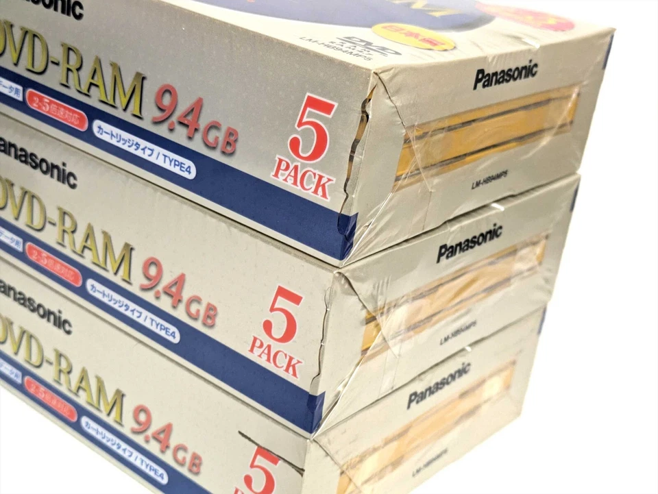 【SEALED x 15】Panasonic DVD-RAM 9.4GB 240min 2-5X Type-4 Double Sided Rewritable - Image 2 of 4