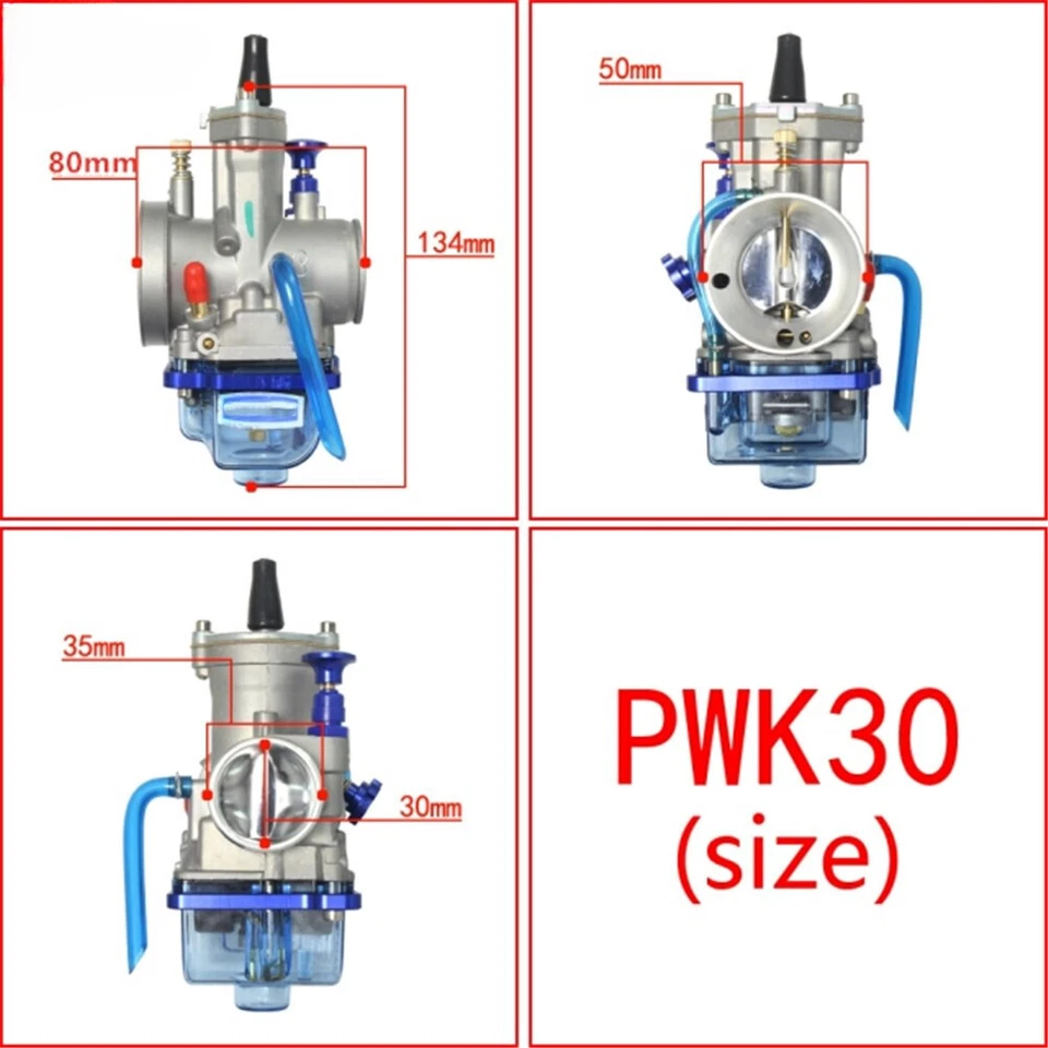 New Motorcycle PWK30 30MM Carburetor Carb For 4 Stoke Dirt Bike Power Jet Carb - Изображение 2 из 4