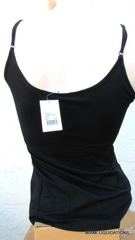 Camisola Adam Lippes Negra Correas de Espagueti Ajustables Algodón Pima M Mediana Foto 2 de 2