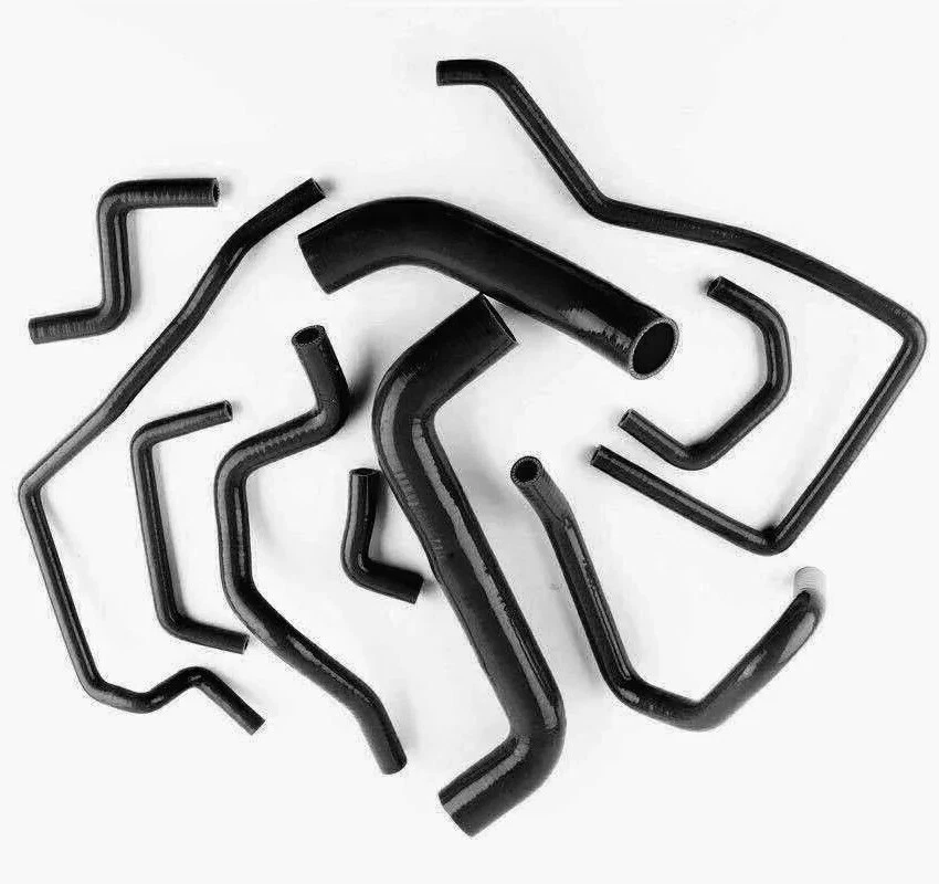 BLACK Silicone Radiator Hose For SUBARU IMPREZA WRX/STI GR 2008 2009 2010 2011 - image 2 of 4