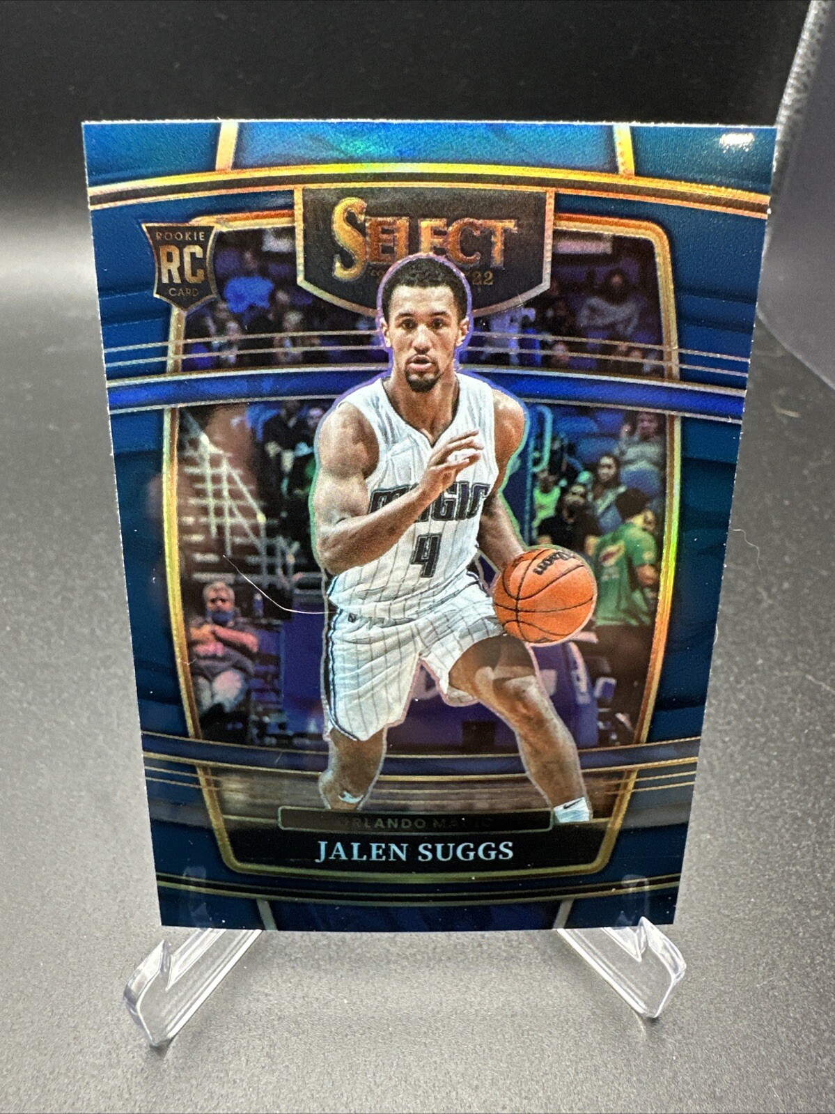 2021-22 Panini Select - Concourse Blue Prizm #27 Jalen Suggs (RC)