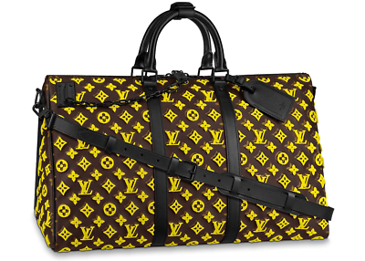 Louis Vuitton Keepall Triangle Bandouliere 50 Tuffetage Yellow