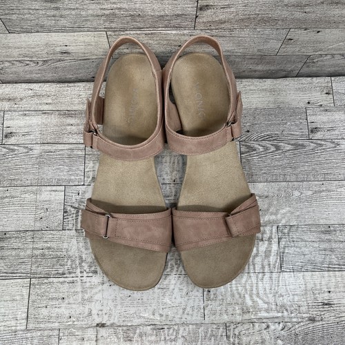 Vionic Adelaide Pink Suede Wedge Sandals Women Size 11 - Picture 9 of 10