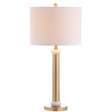 JONATHAN Y JYL1087A Gregory 27" Metal/Marble LED Table Lamp Contemporary Tran...