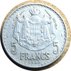 elf Monaco 5 Francs 1945 Prince Louis II — photo 2