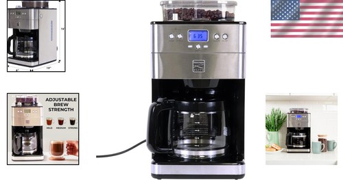 Macchina da caffè programmabile 12 tazze Burr Grind & Brew - perfetta per gli amanti del caffè - Foto 2 di 11
