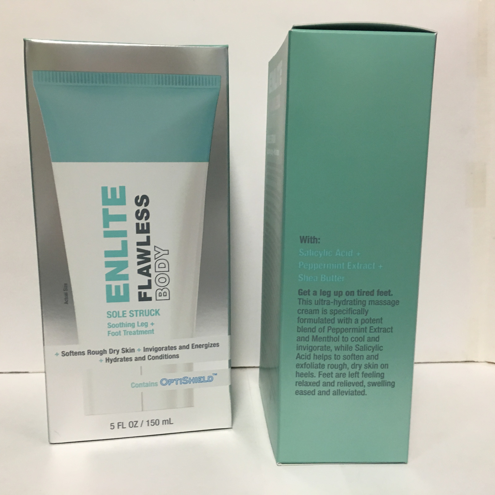 ( 2 bottles) ENLITE Flawless Body Sole Struck Soothing Leg Foot Treatment 5oz
