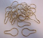 24 gold tone 2-1/2" hooks shower curtain golf towel ornament hangers Many Uses