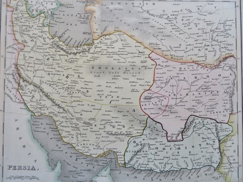Persia Irán Baluchistán Afganistán Tartaria Asia c. 1831 escaso mapa de dote - Imagen 1 de 4