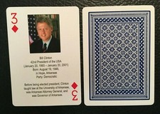 Swap Playing Card  PRESIDENTS    Bill Clinton   2009   Made in U.S.A.