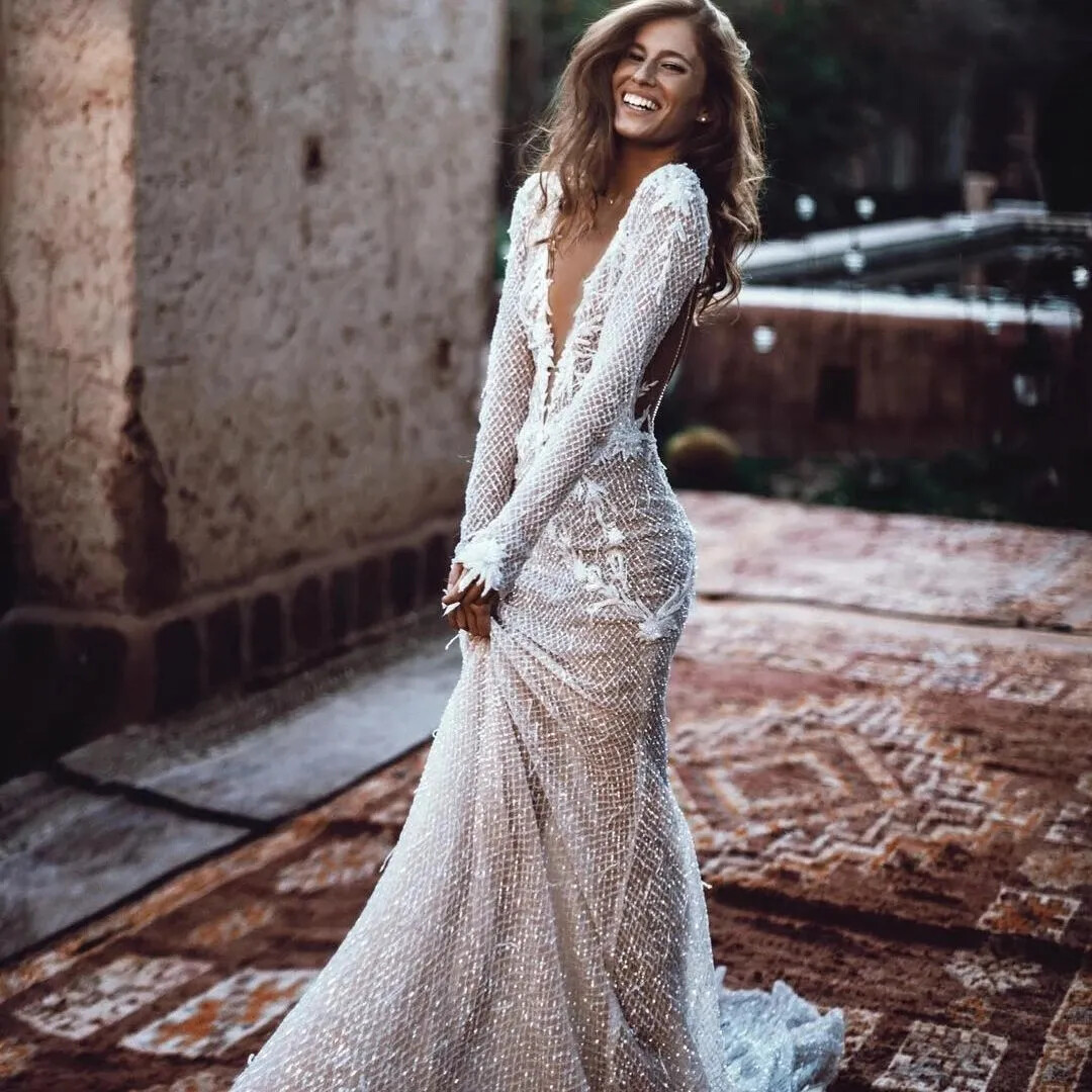 beaded boho wedding dress 29872