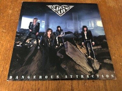 LION Dangerous Attraction LP Vinyl 1987 w/PROMO PRESS KIT Rare