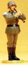 Preiser Elastolin 56036 German Bandsman Clarinet - original painted 70mm mib
