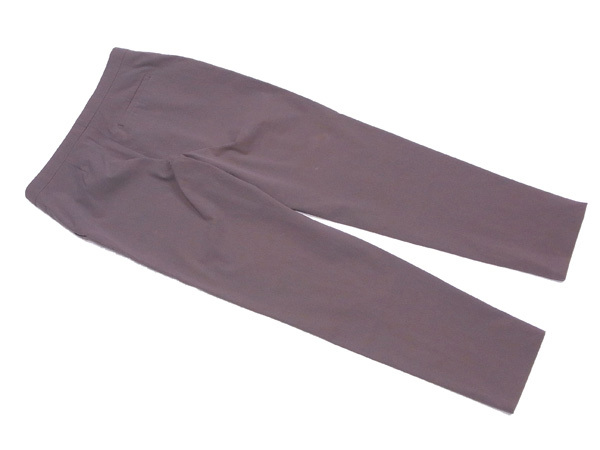 パンツ PRADA Women Straight Pants P242JOOO16NO Brown Clay Grey Technical Wool Pants With Printed Belt | PRADA