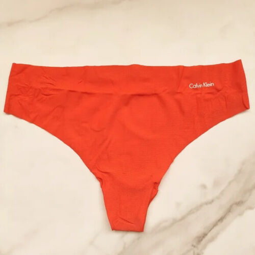 Calvin Klein Invisibles Thong Panty Cherry Tomato Size S/M/L/XL