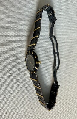 CORUM Clipper Club Ladies Watch 18k Gold Black Stainless