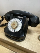 Vintage Bakelite Art Deco  Rotary Dial Desk Hotel Telephone Automatic Electric