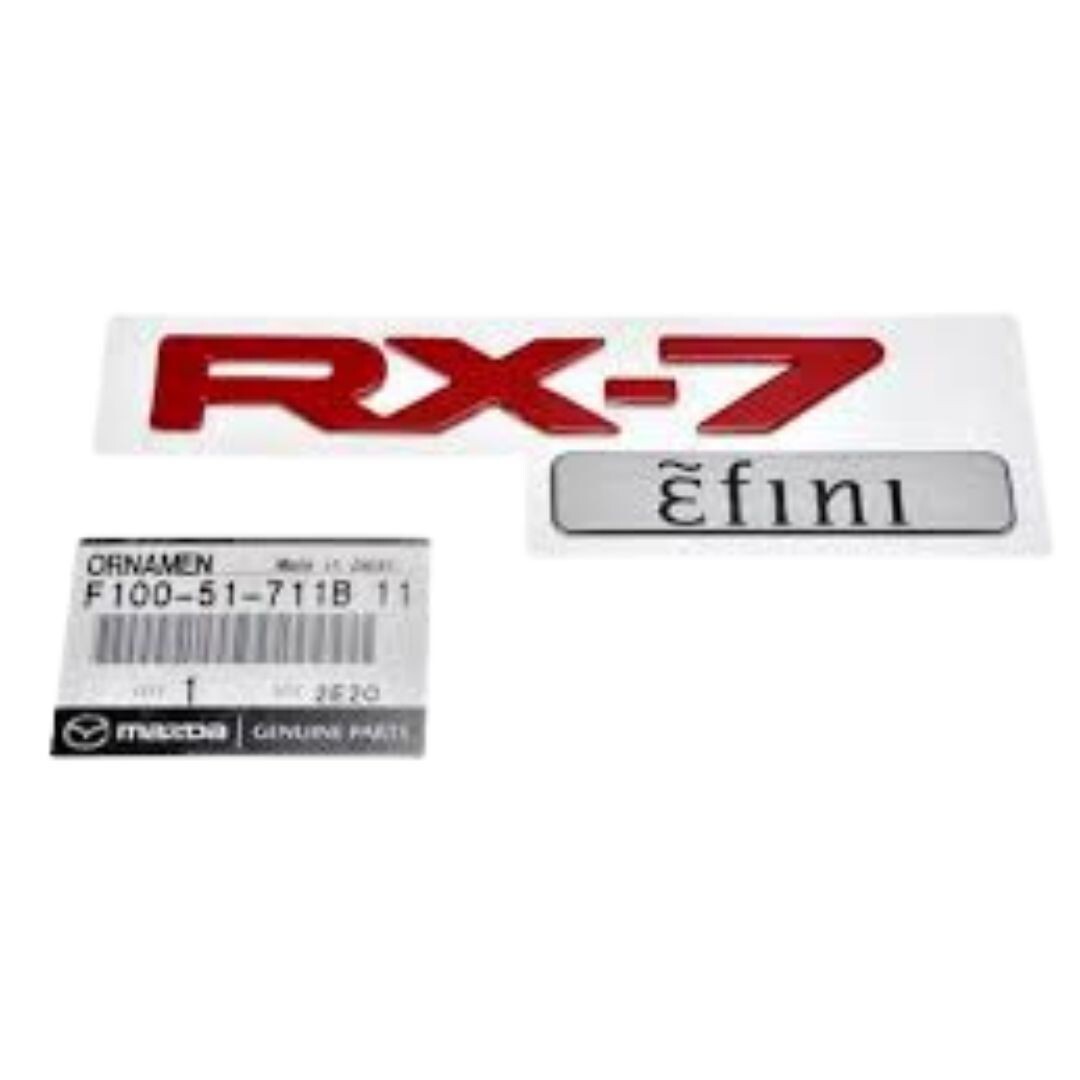 ☺︎様 7011 Mazda Genuine RX-7 FC3S Rear Efini Red Emblem Badge Ornament