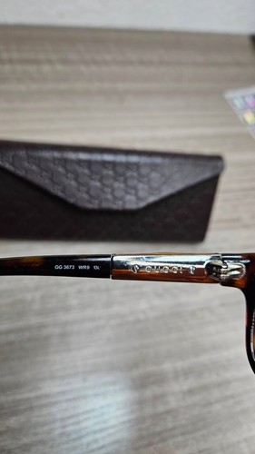 Gucci Women's Eyeglasses GG 3673 WR9 130 Tortoise Rectangular Frame Italy C7 - Picture 8 of 8