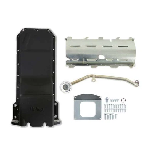 Holley 302-63BK Rear Sump Oil Pan Swap Kit for 6.2L Gen III Hellcat Hemi