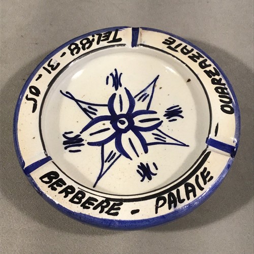 PV07651 Vintage Slip Glazed Terracotta BERBERE PALACE MOROCCO Ashtray - 2pcs - Picture 3 of 7