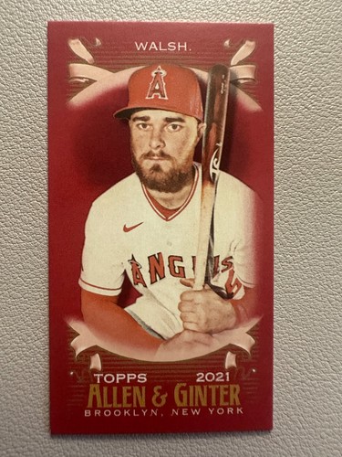 2021 TOPPS ALLEN & GINTER JARED WALSH RED BORDER MINI ANGELS #2/5 - Picture 1 of 2