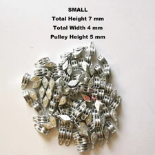 Modern Double Pulley Difference Size RC Model Ship Fittings  - 12 Pcs