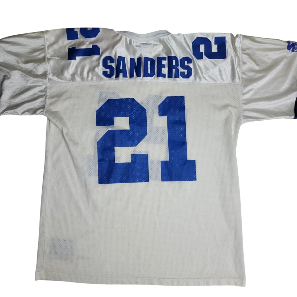 Даллас Ковбойз Дейон Сандерс Стартовый Джерси НФЛ #21 Белый/Синий Размер 52 XL - Изображение 2 из 4